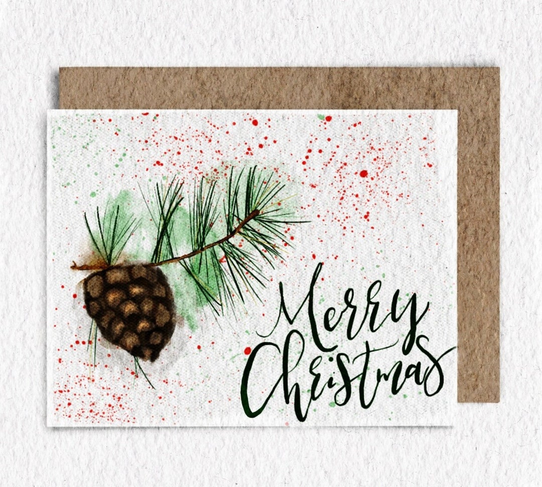 Printable Christmas Card, Instant Download, Merry Christmas, Greeting ...