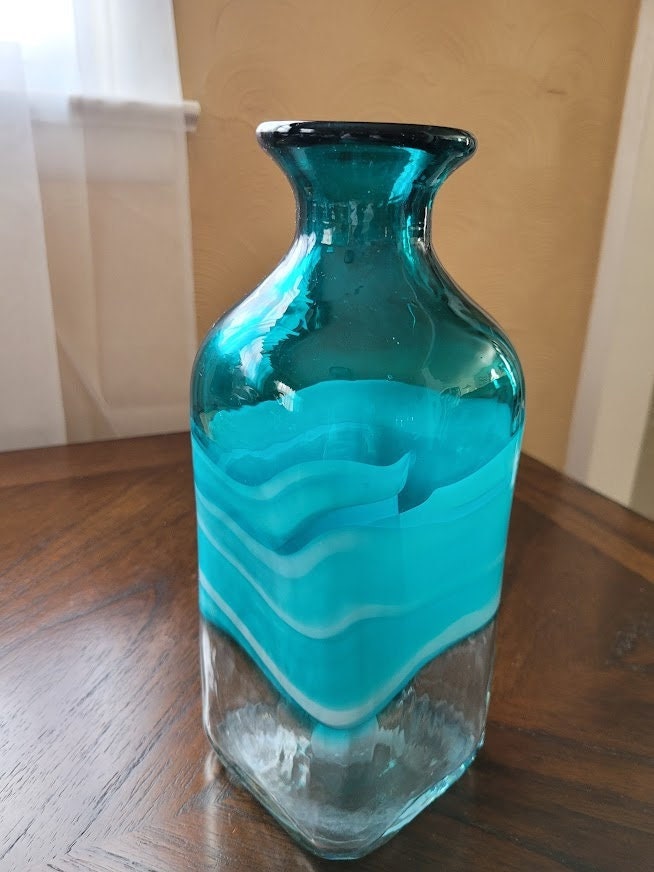 Vintage Blown Glass Vase BGV03 Etsy