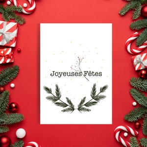 Happy Holidays Christmas card, card without text