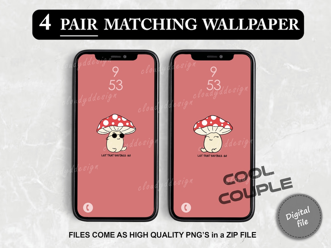 Matching Wallpaper for Couples Friends Phone Background Etsy