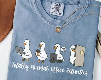 Comfort Colors Totally Normal Office Activities Shirt, Funny Coworker Gift, Corporate Humor Tee, Admin Assistant Top, Cubicle Squad