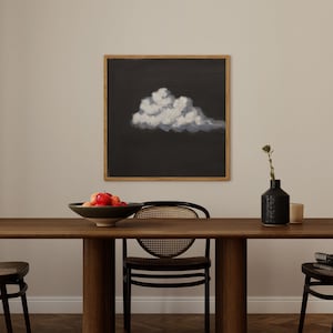 Black Storm Cloud Wall Decor, Scenic Ar, Cottagecore Print,Moody Wall Art, Square Art, Digital Instant Download