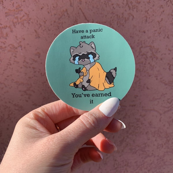 Panic Attack Sticker - Etsy