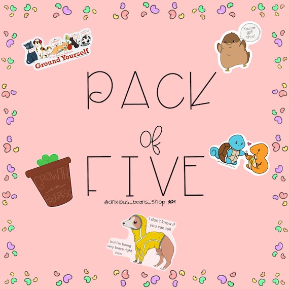 Create Your Own Pack of 5 of Mental Health Stickers