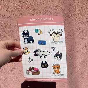 Hoja de calcomanías de Chronic Kitties