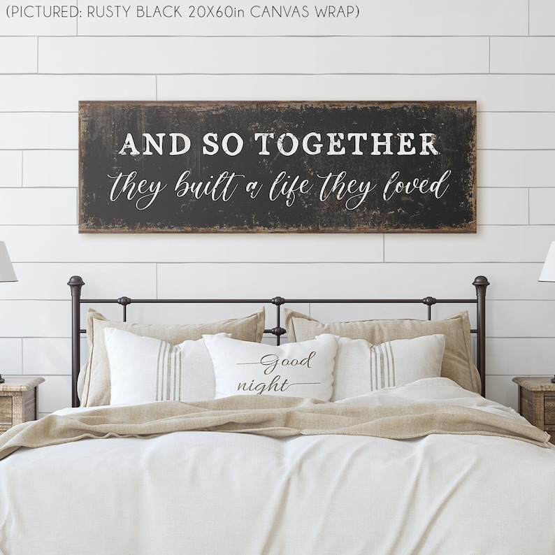 Rustic Above Bed Decor for Master Bedroom Wall Decor for Over - Etsy