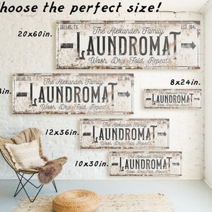 Personalized Laundry Room Sign Farmhouse Laundry Room Decor Custom Gift ...
