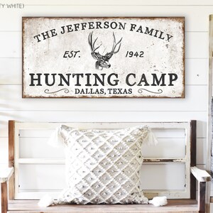 Personalized Family Hunting Camp Sign