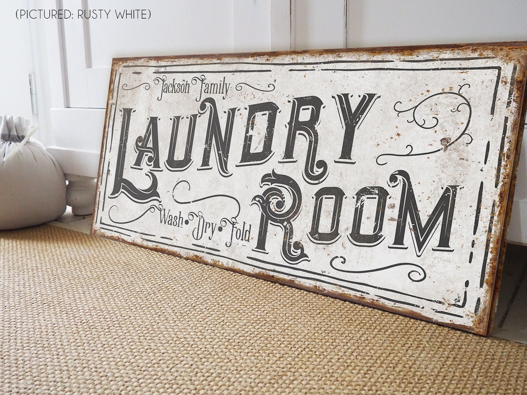Custom Laundry Sign French Country Laundry Room Decor Rustic Farm Home