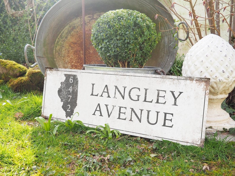 Large Family Address Sign Front Gate Decor Entryway Decor on Etsy