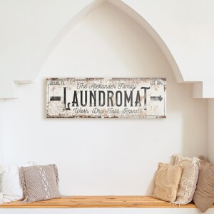 Personalized Laundry Room Sign Farmhouse Laundry Room Decor Custom Gift ...