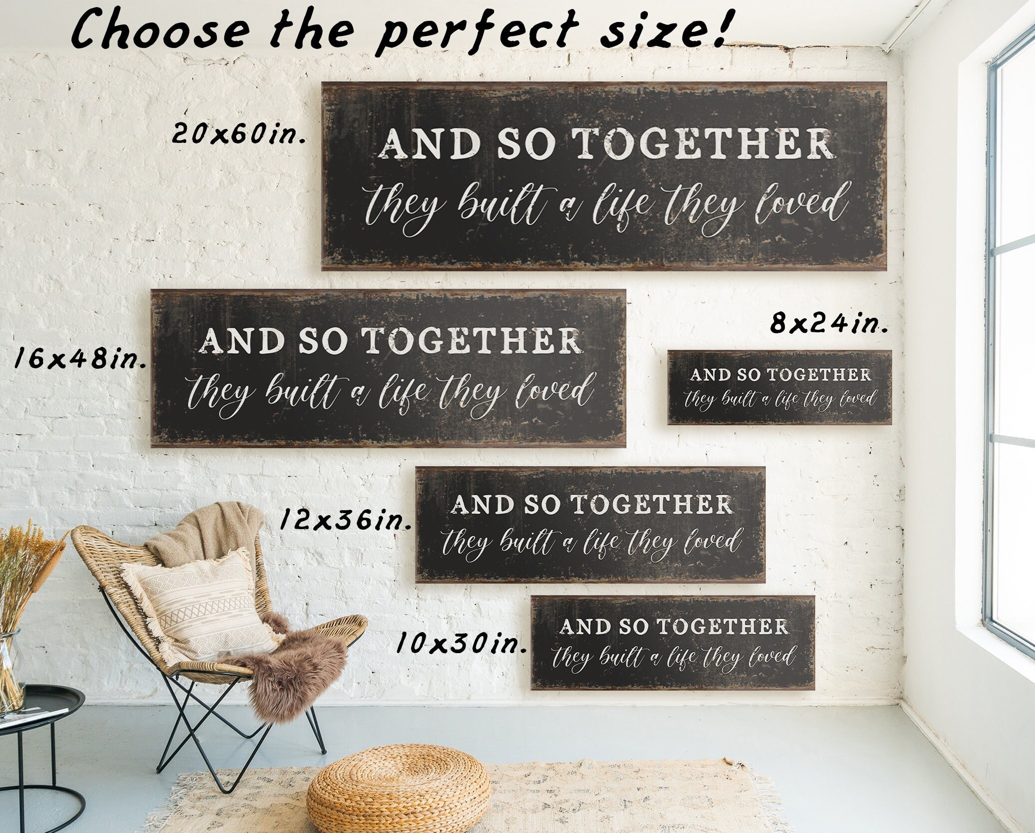 Rustic Above Bed Decor for Master Bedroom Wall Decor for Over - Etsy