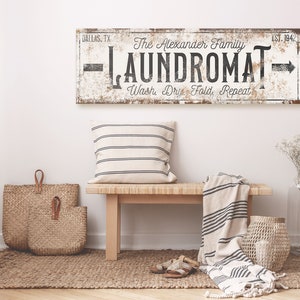 Personalized Laundry Room Sign Farmhouse Laundry Room Decor Custom Gift ...