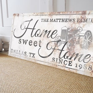Personalized Family Name Sign: Rustic Farmhouse Home Decor