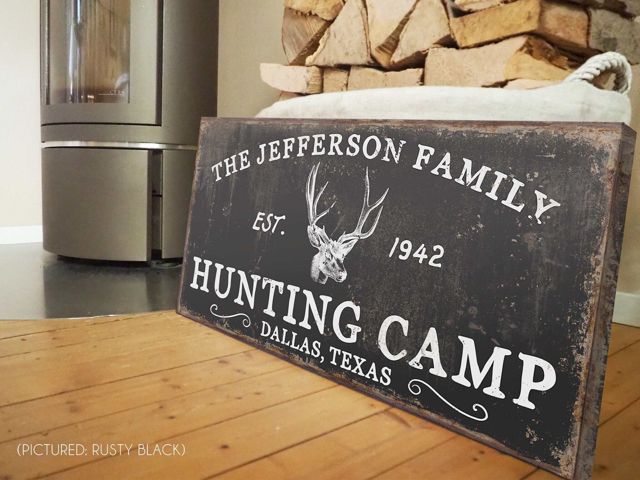 Custom Hunting Camp Sign Personalized Hunting Gifts for Dad Etsy