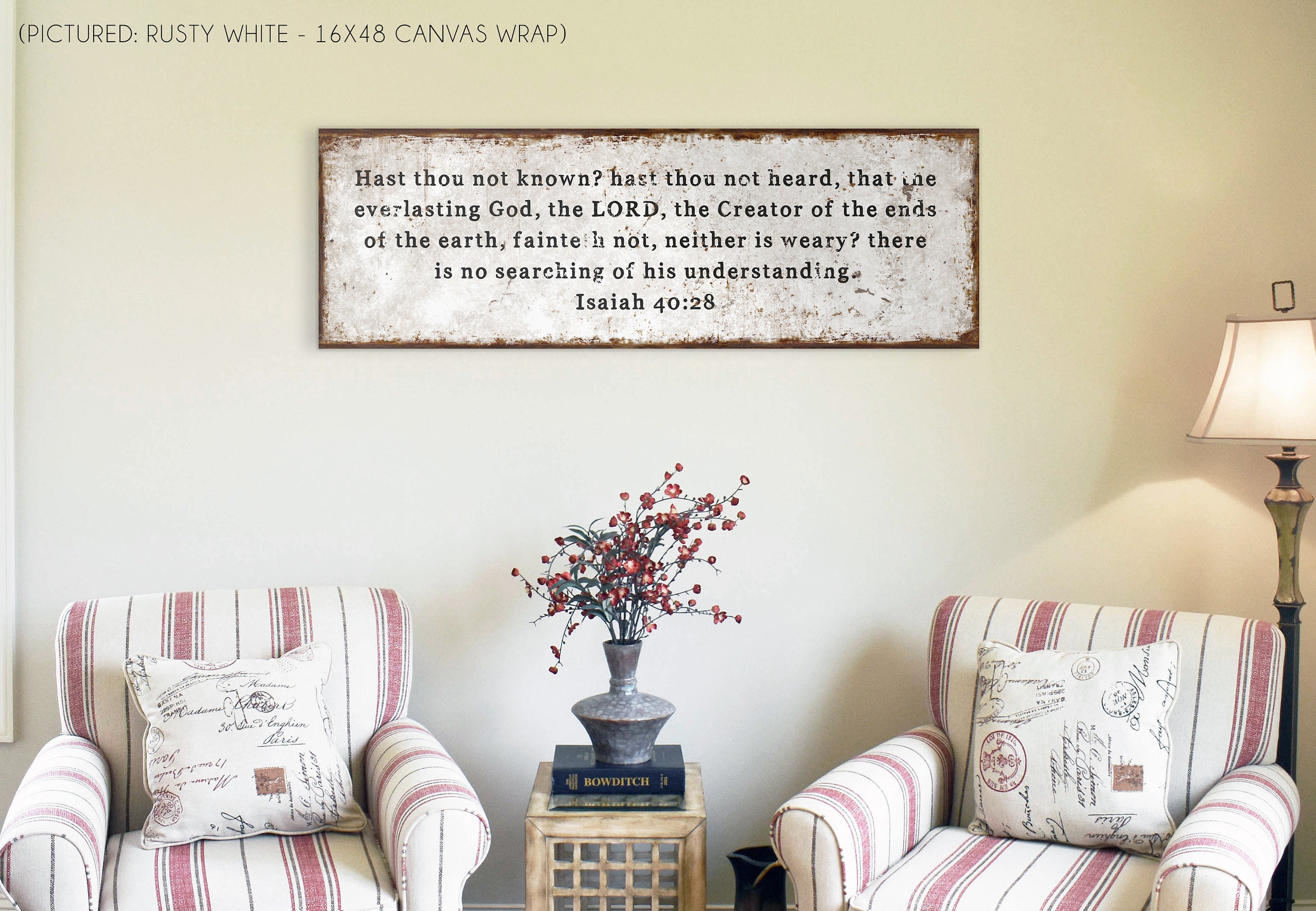 Custom Christian Wall Art Canvas Metal Wood Rustic Bible Verse Etsy