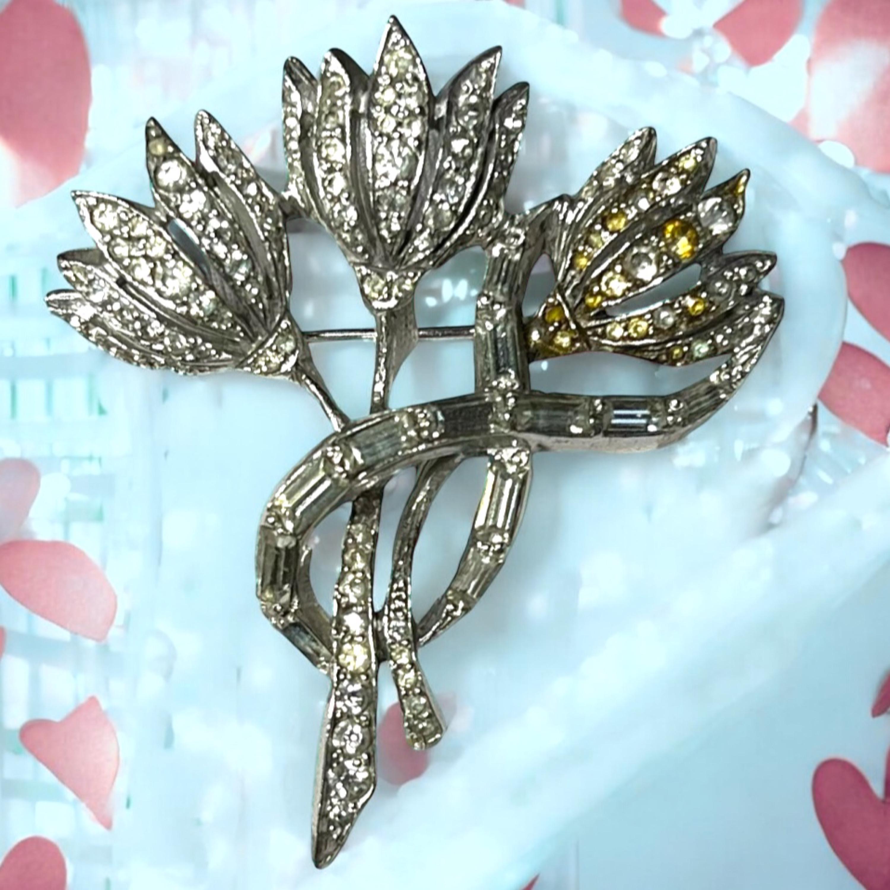 Vintage Tulip Brooch - Etsy