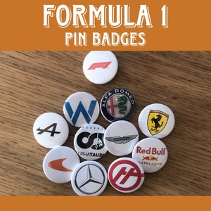 Formula 1 Team pin badges