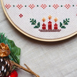 Custom cross stitch pattern, custom Christmas writing, Christmas ornament cross stitch pattern, cross stitch pattern pdf image 3