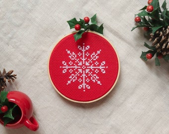 Snowflake cross stitch pattern, nordic cross stitch pattern, winter cross stitch pattern, Christmas cross stitch, cross stitch pattern pdf