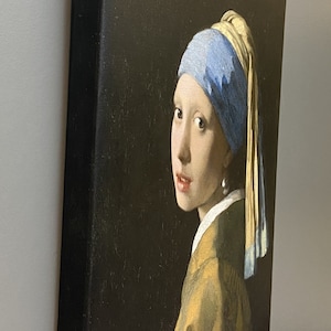 Vermeer, Johannes Johannes Vermeer - Girl with a Pearl Earring on Canvas