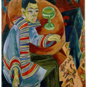 Kirchner, Ernst Ludwig - The Drinker - Self Portrait (Der Trinker - Selbstbildnis)