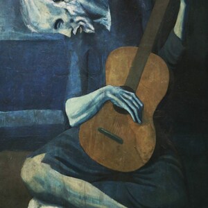 Picasso Pablo Picasso Pd Us Old Guitarist Chicago Etsy