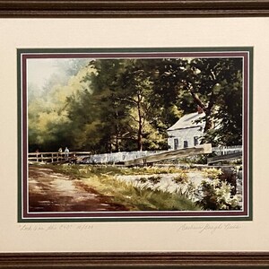 Barbara Gough Nuss - Signed and Numbered Limited Edition of &quot;Lock 6 on C&O&quot;