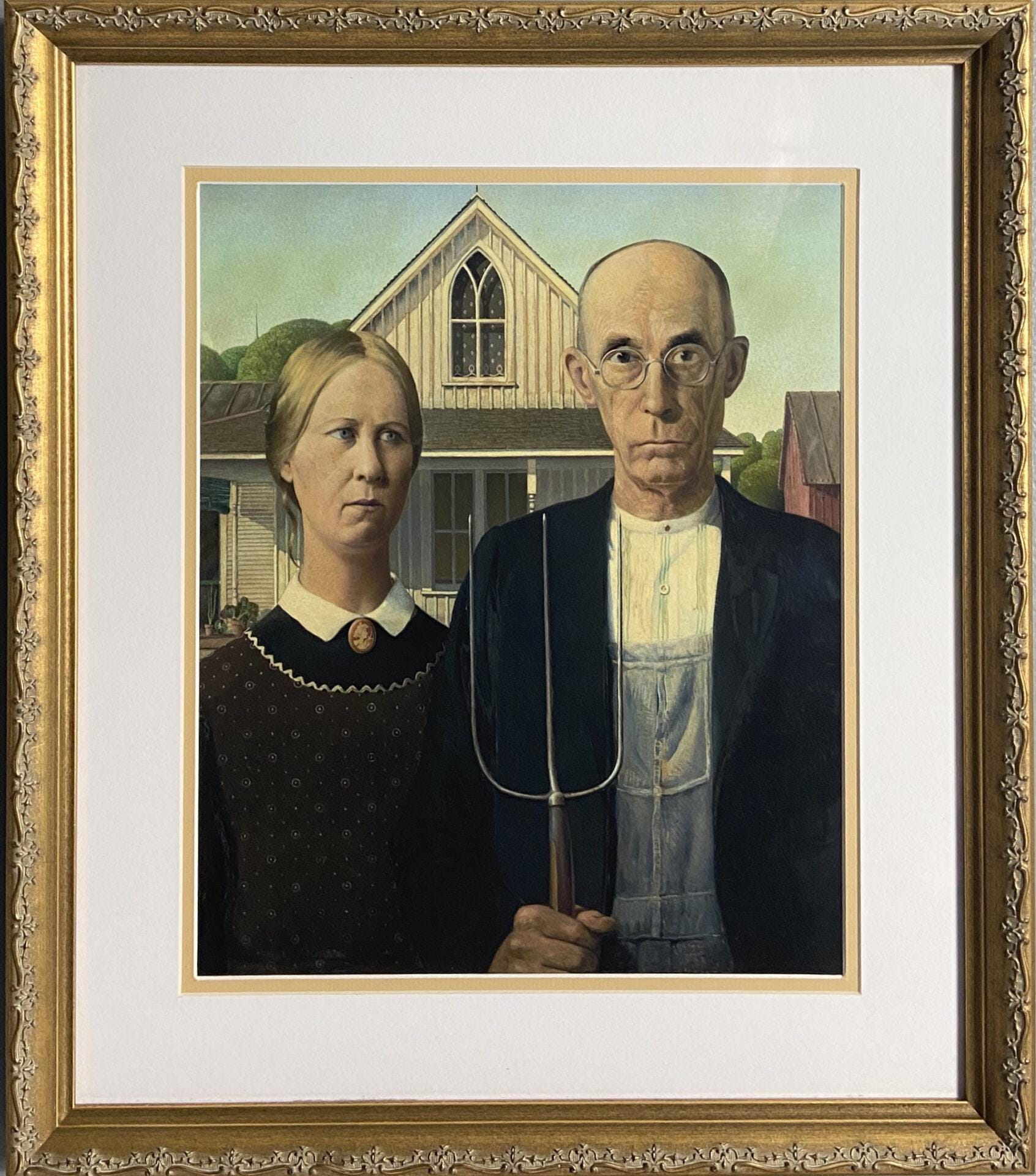 Grant Wood - American Gothic - Etsy