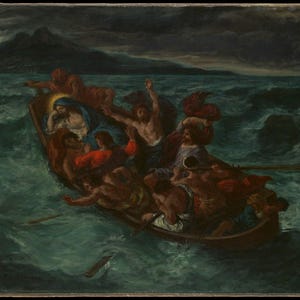 Delacroix, Eugène - Christ Asleep during the Tempest