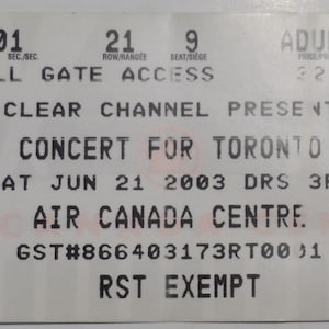 Die tragisch angesagten Damen / Barenaked Ladies / Avril Lavigne / Our Lady Peace / Sum 41 Vintage Ticket Stub-Konzert für TorontoACC