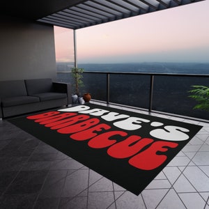 Personalized Grill Mat: Outdoor BBQ Decor Rug, Polyester Chenille image 5