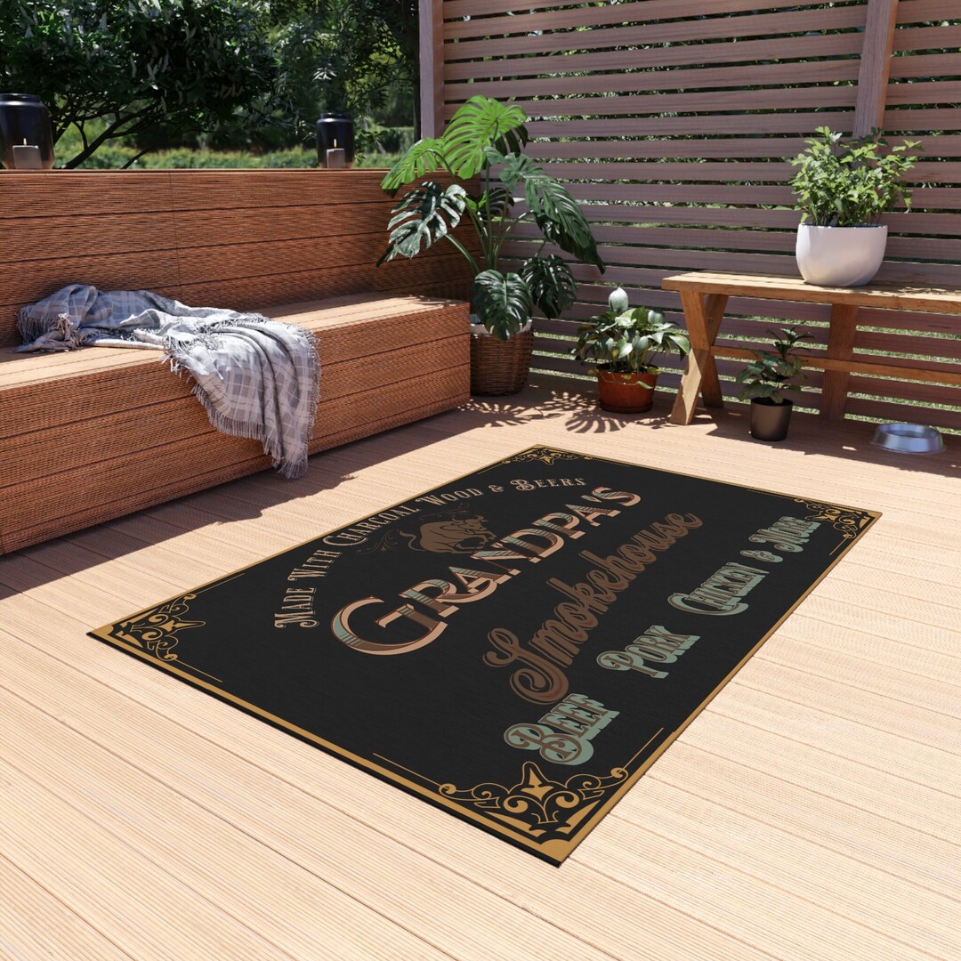 Outdoor Grill Mat Gift for Grandpa's Outdoor Space Stylish and Durable