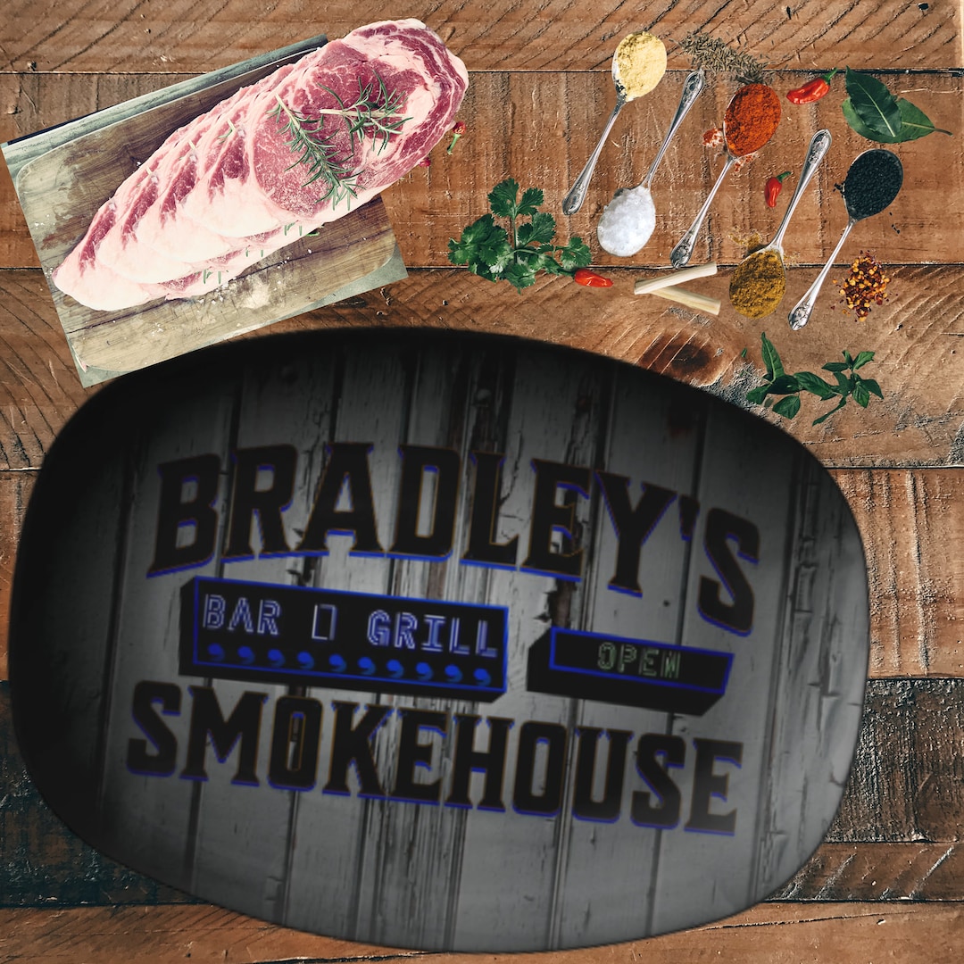 Personalized BBQ Serving Platter Gift for the Grill Master, Custom BBQ