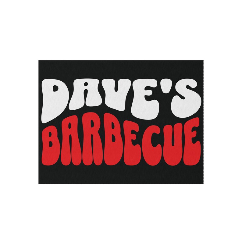 Personalized Grill Mat: Outdoor BBQ Decor Rug, Polyester Chenille image 4