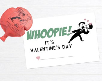 Whoopie Cushion Valentines Day funny Card Stickers Tags School Digital File Classroom Instant tween Card Kids Valentine, Funny Printable boy