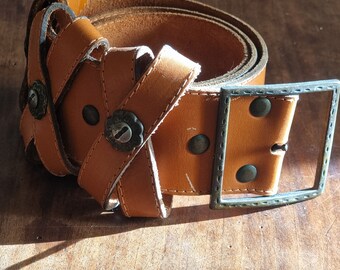 Vintage leren riem van Azzardo