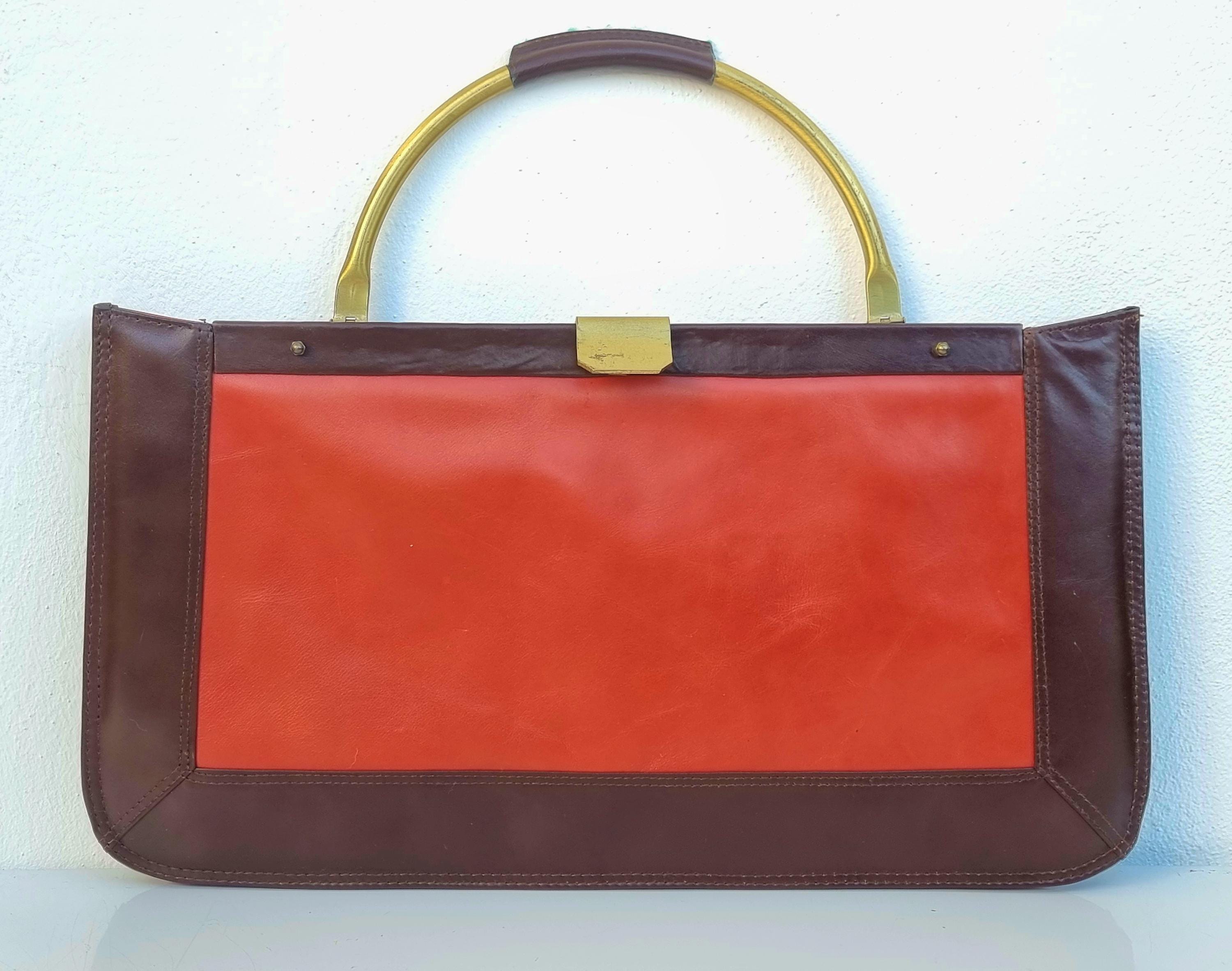 ハンドバッグ Castioni vintage イタリア製 2wayバッグ