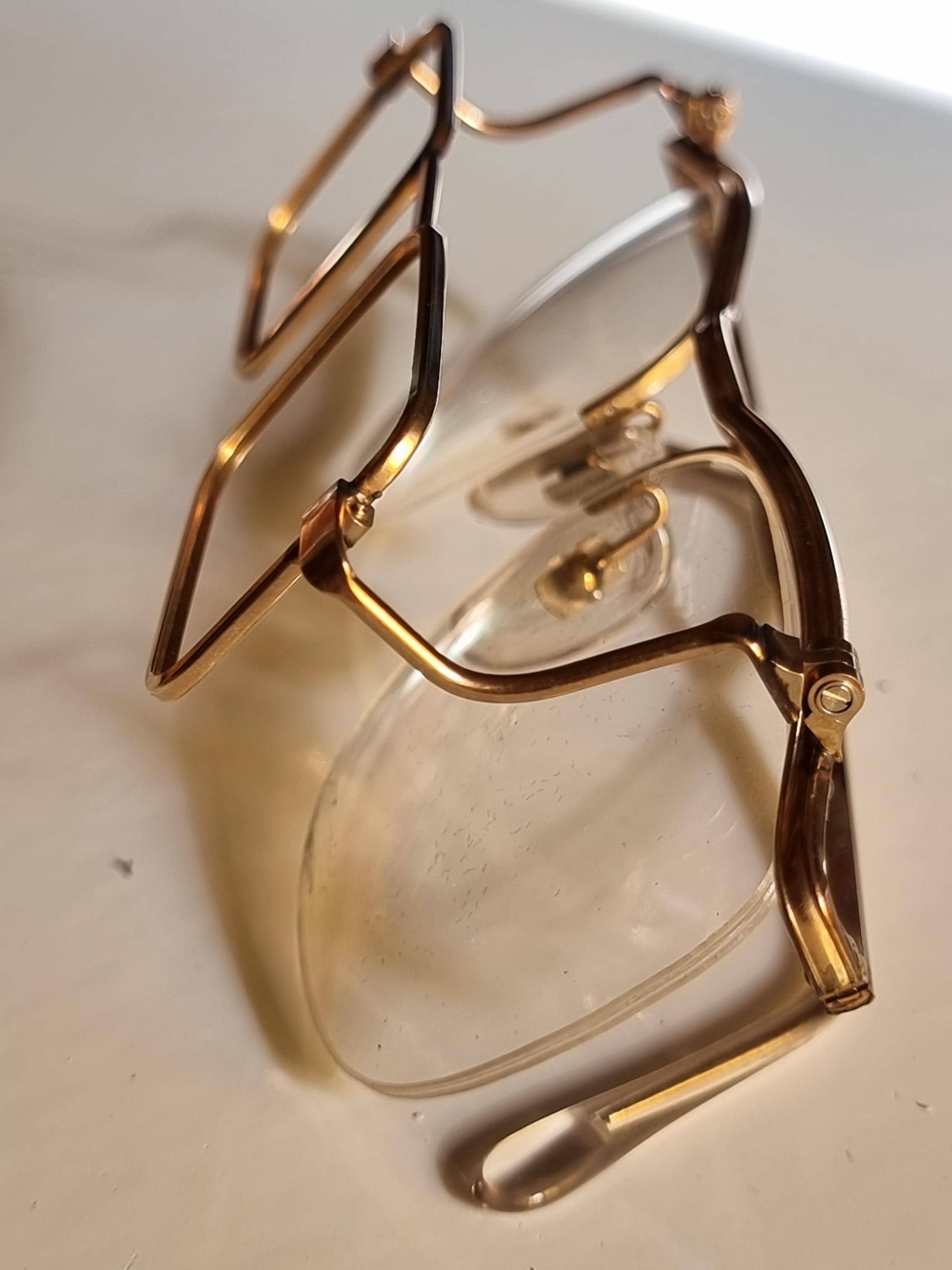 Vintage OPO 14KT Gold Filled Eyeglass Frames – Double Square 