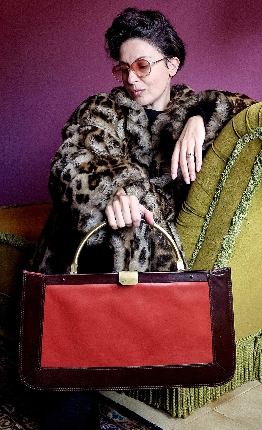 Mackintosh ハンガー9本セット　made in italy 42 Vintage Castioni Bag by Architect G. Pennacchi – Leather & Brass