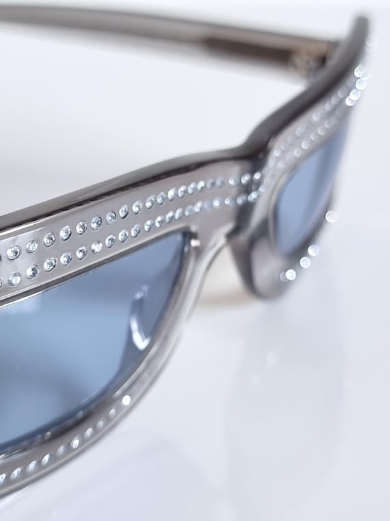 Lunettes De Soleil Moschino Vintage - Monture Acétate/métal Marron - Verres Gris UV400 - Années 90