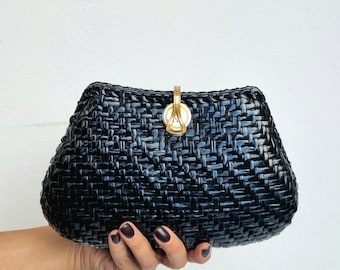 Rodo Firenze – Vintage Woven Raffia Bag (1960s) – Vintage woven wicker bag