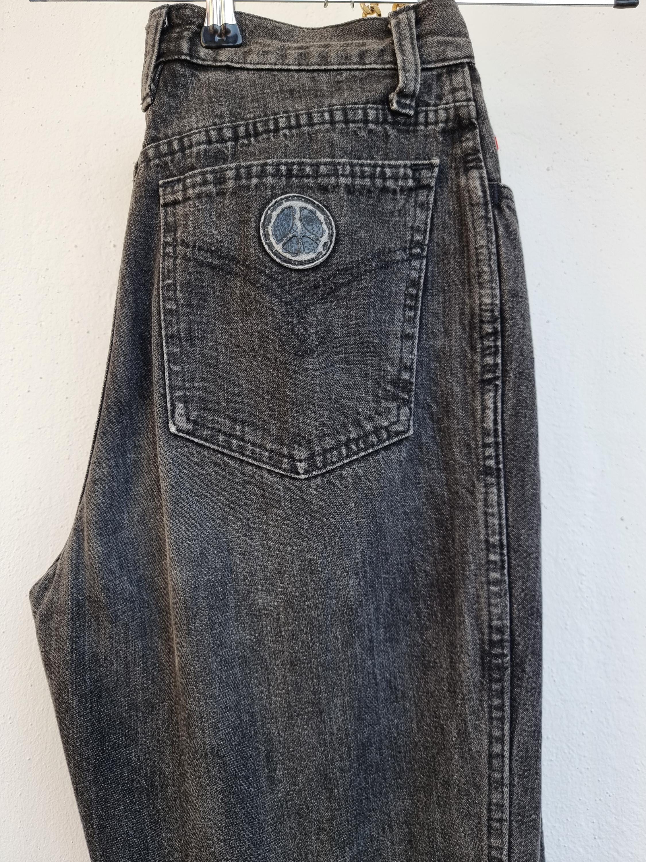 Vintage Moschino Jeans Gray Stonewashed High-waist Denim With Vintage Moschino Jeans Gray Stonewashed High-waist Denim With