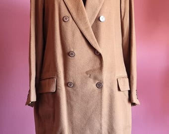 Vintage 1980s Dixi Maxi Wool Coat - Dark Navy Blue, Size M - Etsy