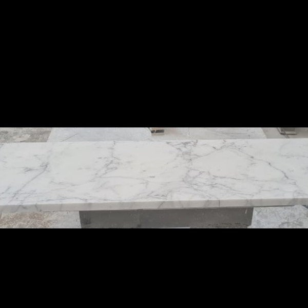 MARBLE CONSOLE TOP, Italian Marble Top, Arabescato Marble Decorative Console Top Housewarming Gift, Marble Table Top