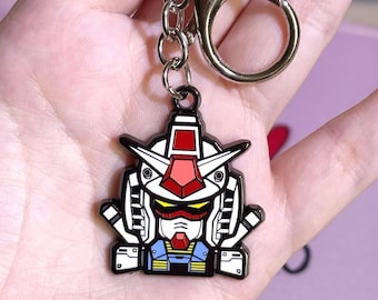 Gundam Enamel Keychain: Anime Bag Charm