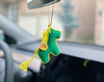 Handmade crochet Cute Horse car hanging, Key Chain| Bag hanging| Horse finished product| Amigurumi gift, knitting
