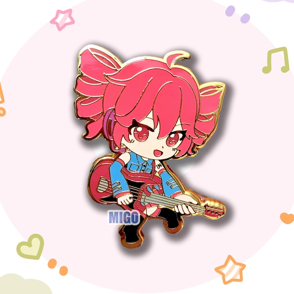 Chibi Teto Hard Enamel Pin | Virtual Vocalist Kasane Teto