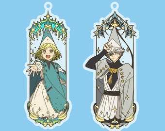 witch hat atelier Acrylic charms , Coco and Qifrey