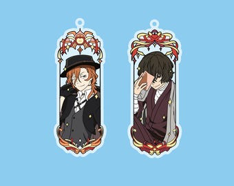 Bungo Stray Dogs Acrylic charms , Osamu and Chuuya
